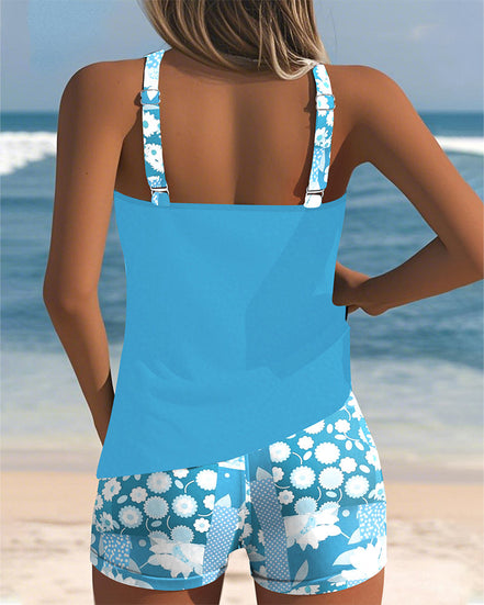 Women's Solid Swim Boxer Set