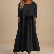 Women's Solid Jersey Dress