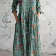 Women's Floral Lightweight Cotton Dress