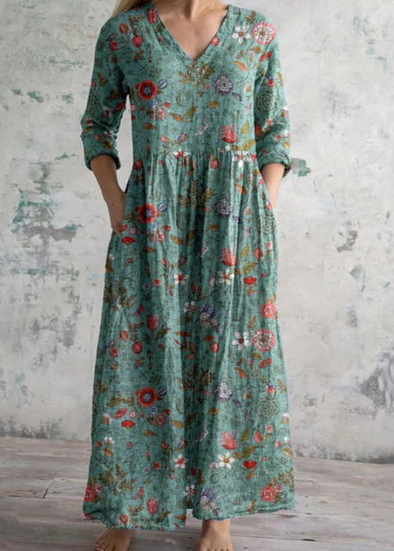 Women's Floral Lightweight Cotton Dress