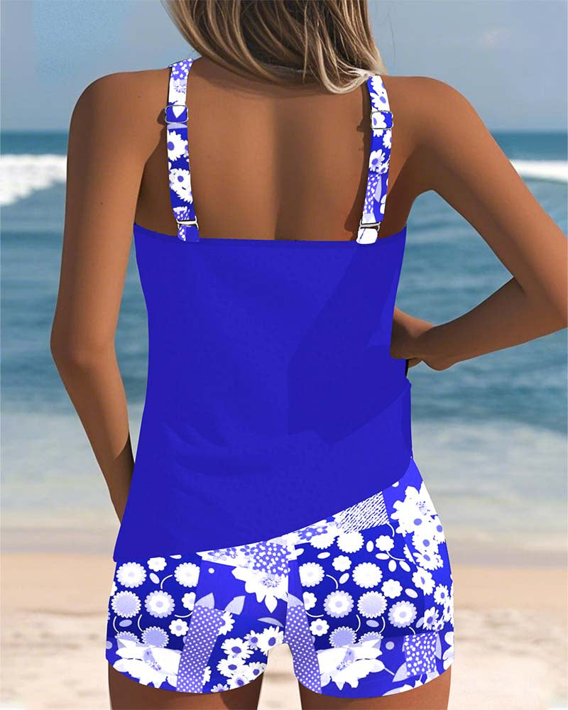 Women's Solid Swim Boxer Set