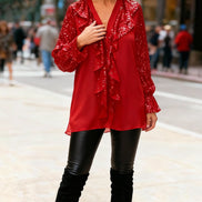 Women's Solid Cotton Blouse