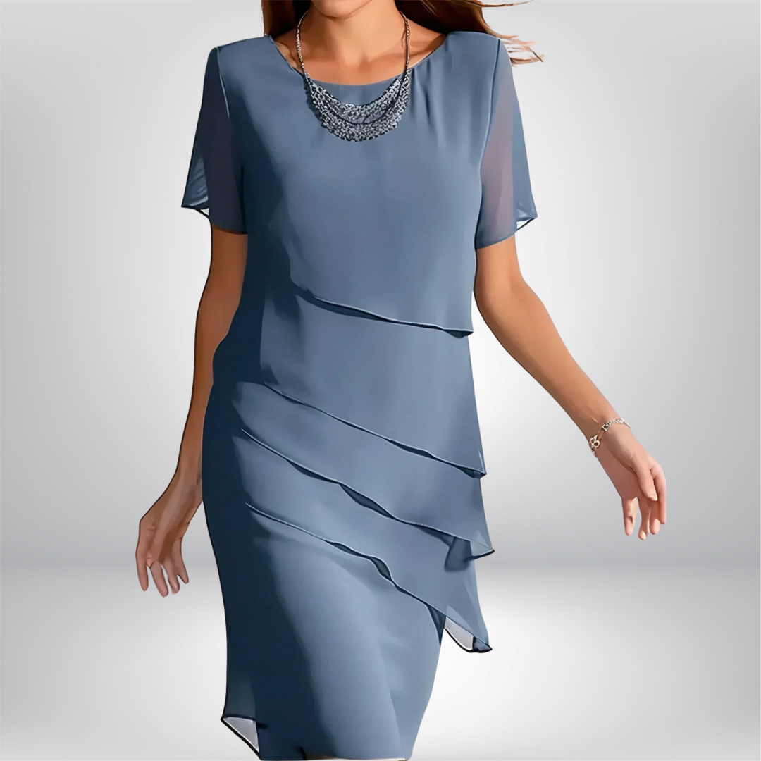 Women's Solid Satin Dress