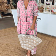 Women's Floral V-Neck Dress