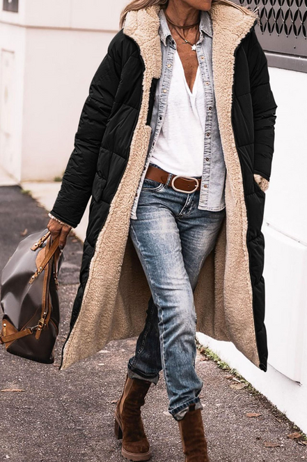 Women's Reversible Wool Coat