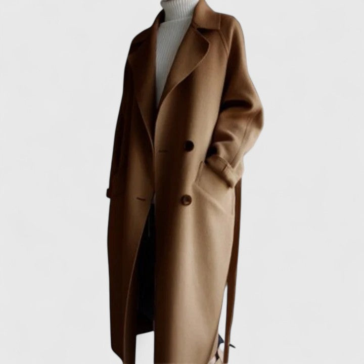 Women's Solid Wool Coat
