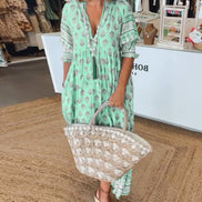 Women's Floral V-Neck Dress