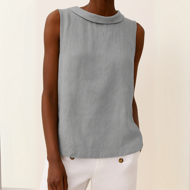 Women's Solid Sleeveless Blouse