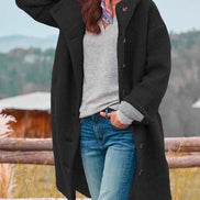 Women's Solid Wool Coat