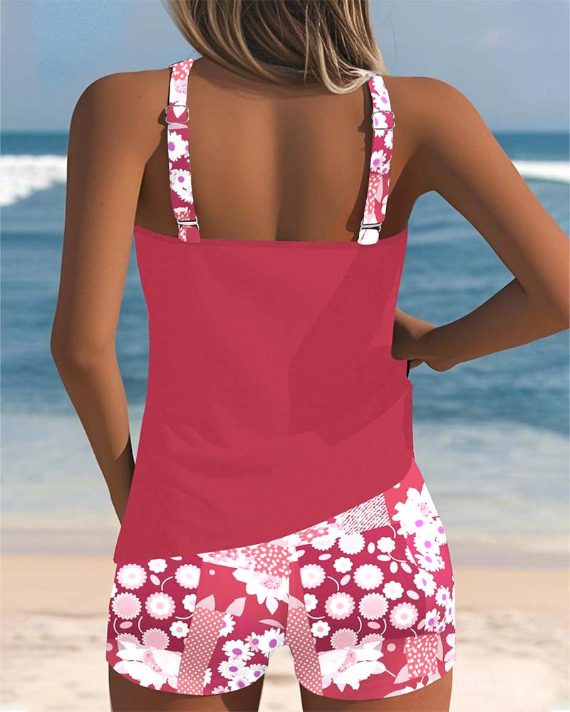 Women's Solid Swim Boxer Set