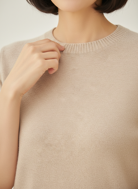 Women's Cotton Knit Short Sleeve Top