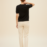 Women's Cotton Knit Short Sleeve Top