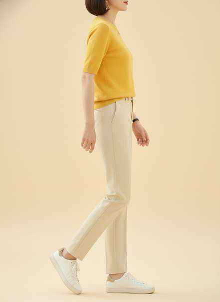Women's Cotton Knit Short Sleeve Top