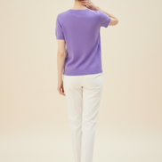 Women's Cotton Knit Short Sleeve Top