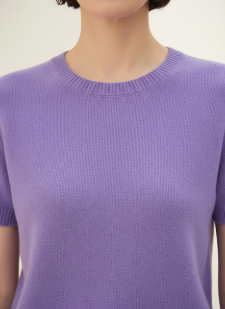 Women's Cotton Knit Short Sleeve Top