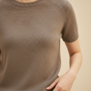 Women's Cotton Knit Short Sleeve Top