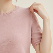 Women's Cotton Knit Short Sleeve Top