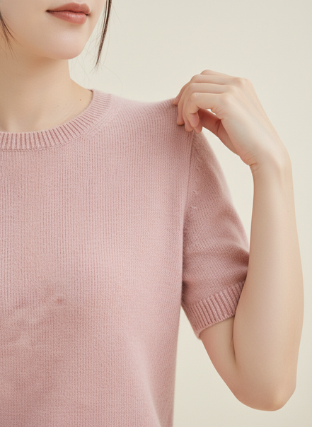 Women's Cotton Knit Short Sleeve Top