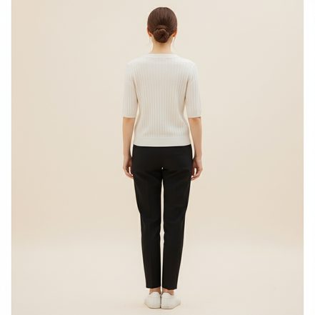 Women's V-Neck Cashmere Knit Sweater