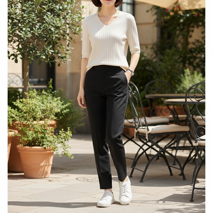 Women's V-Neck Cashmere Knit Sweater