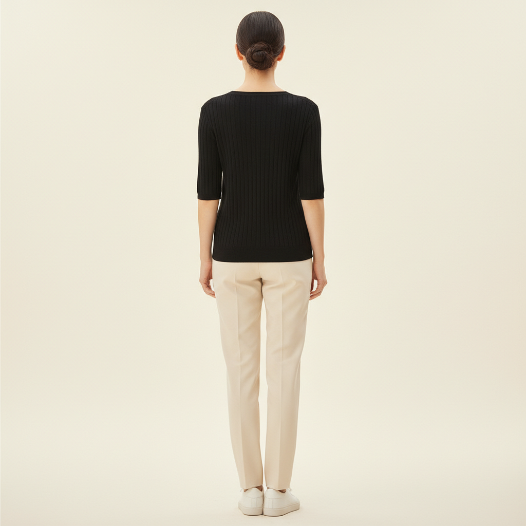 Women's V-Neck Cashmere Knit Sweater