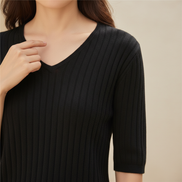 Women's V-Neck Cashmere Knit Sweater