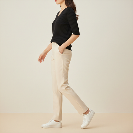 Women's V-Neck Cashmere Knit Sweater