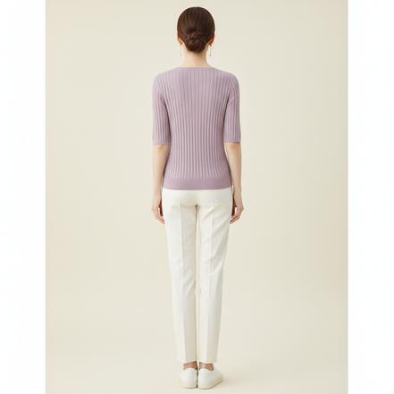 Women's V-Neck Cashmere Knit Sweater