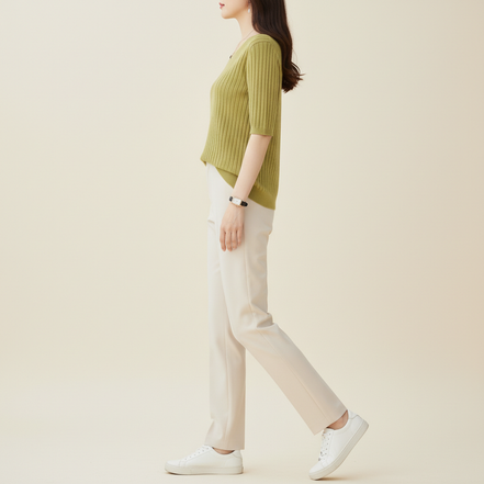 Women's V-Neck Cashmere Knit Sweater