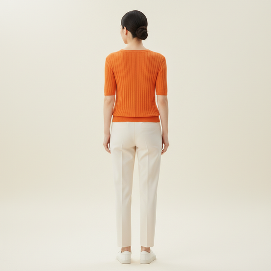 Women's V-Neck Cashmere Knit Sweater