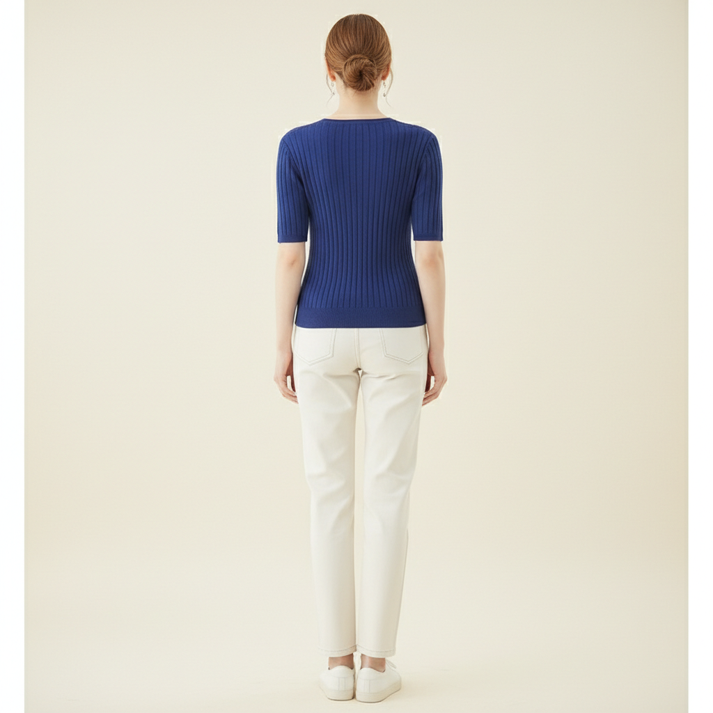 Women's V-Neck Cashmere Knit Sweater