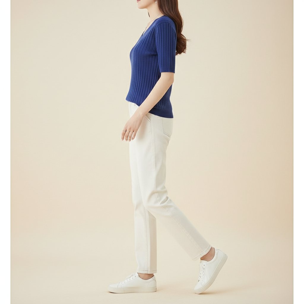 Women's V-Neck Cashmere Knit Sweater