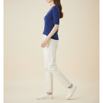 Women's V-Neck Cashmere Knit Sweater