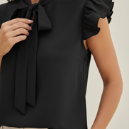 Women's Chiffon Bow Blouse
