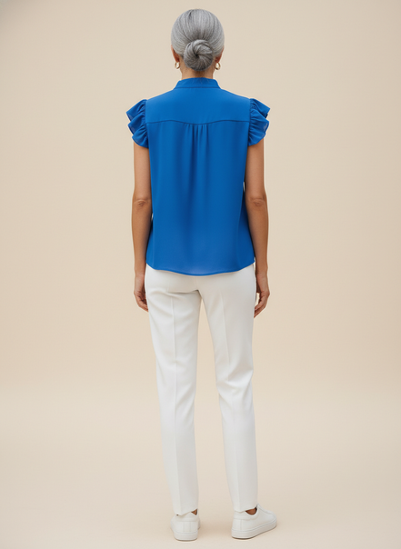 Women's Chiffon Bow Blouse