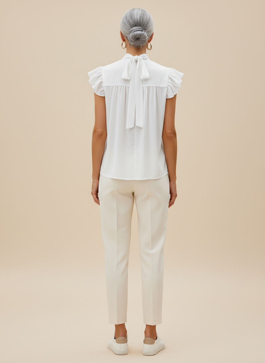 Women's Chiffon Bow Blouse