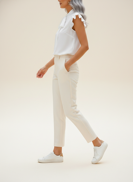 Women's Chiffon Bow Blouse