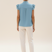 Women's Chiffon Bow Blouse
