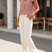 Women's Chiffon Bow Blouse