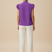 Women's Chiffon Bow Blouse