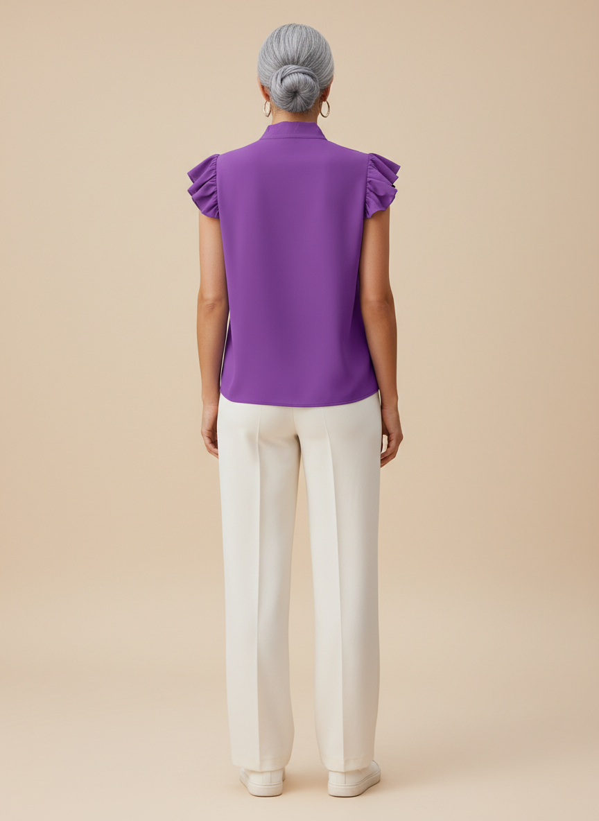 Women's Chiffon Bow Blouse