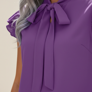 Women's Chiffon Bow Blouse
