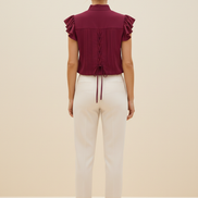 Women's Chiffon Bow Blouse