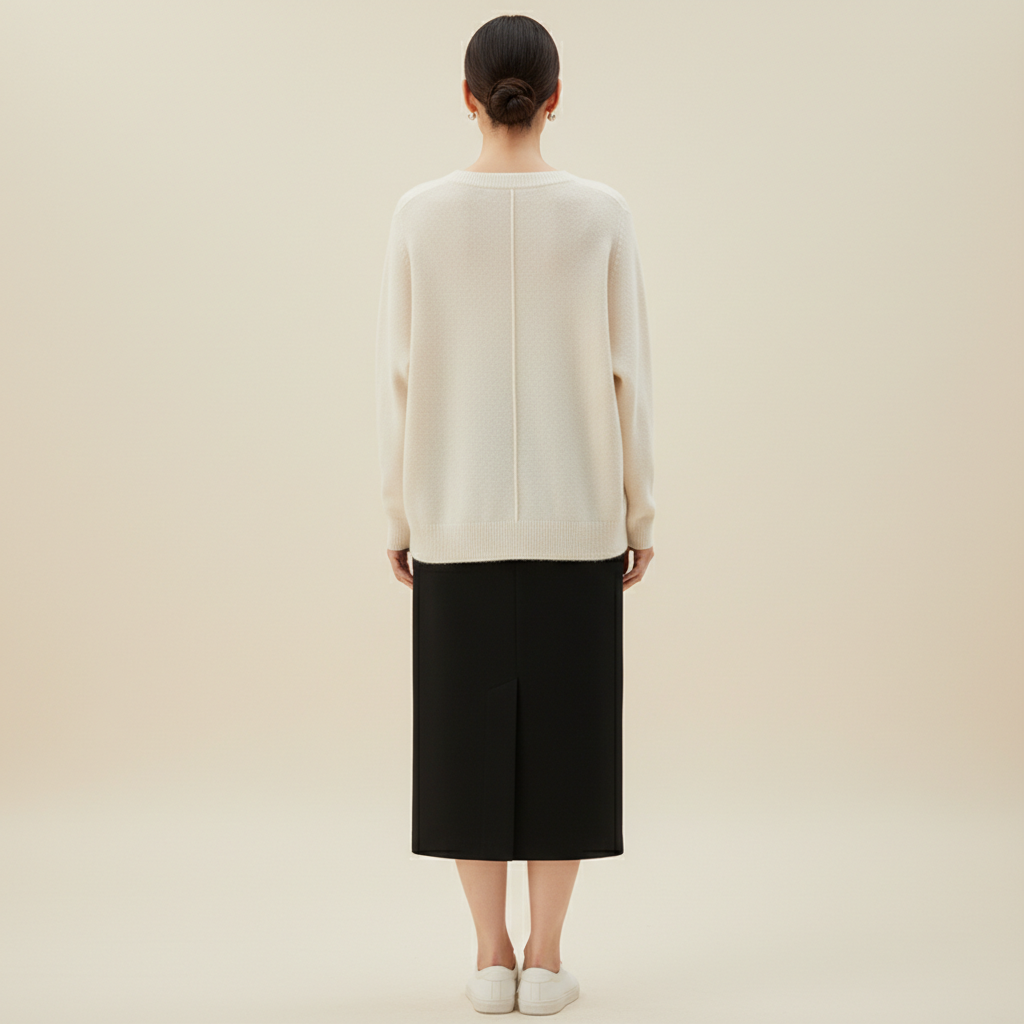 Women's Merino Wool V-Neck Sweater