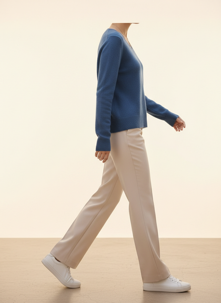 Women's Merino Wool V-Neck Sweater