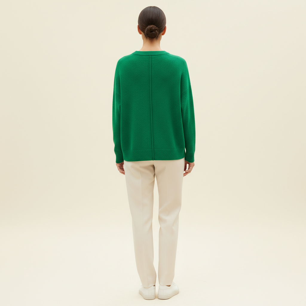 Women's Merino Wool V-Neck Sweater