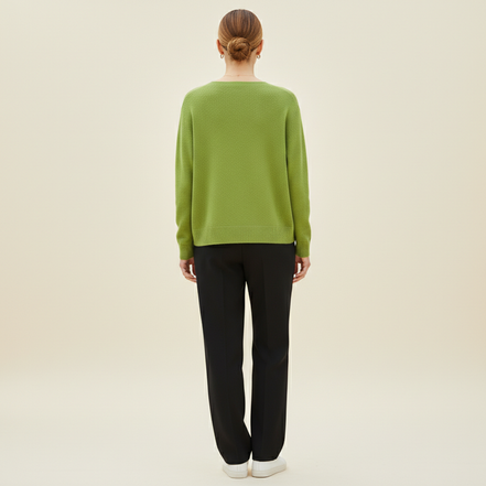 Women's Merino Wool V-Neck Sweater