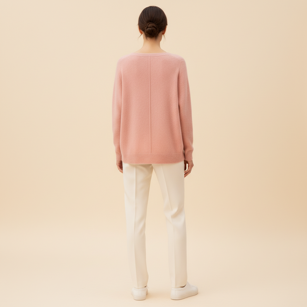 Women's Merino Wool V-Neck Sweater