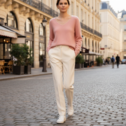 Women's Merino Wool V-Neck Sweater
