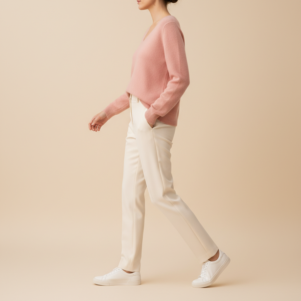 Women's Merino Wool V-Neck Sweater